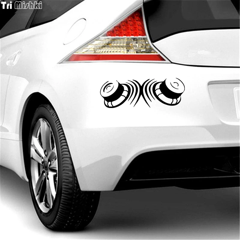 ТTri Mishki HZX115 10.7*30см 1 5шт наклейки на авто Саб 2 аудио динамика стикеры прикольные