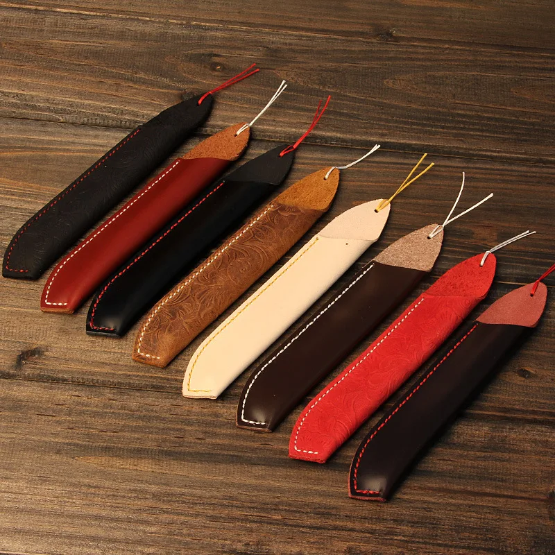 Leather Pen Bag Fountain Pen Ballpoint Holder Pen Pouch Case Office
