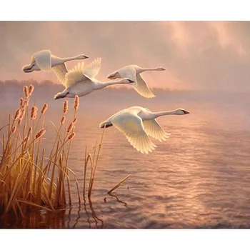 

YIKEE diamond painting White Swan,diamond paint,diamond painting full Y569