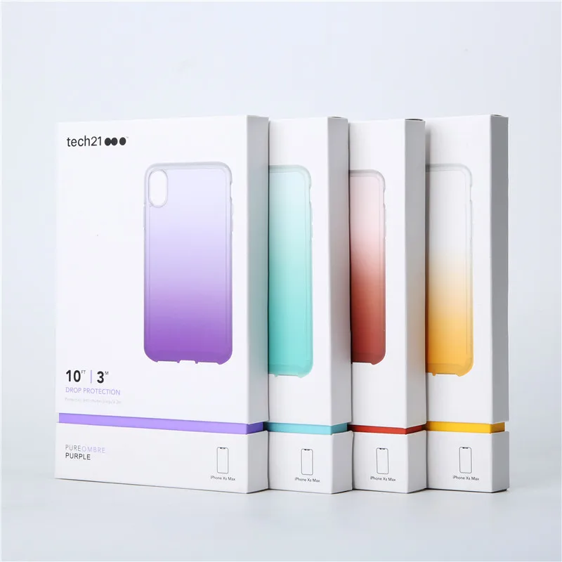 

New Pure Ombre Case For iPhone XR XS MAX Ombre effect Drop Protection Slim Profile Cove Tech21 Case For Apple iPhone XS Max