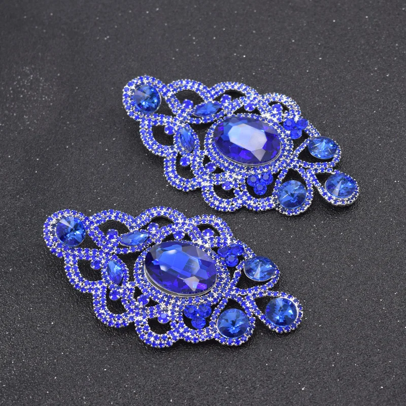 Bridal earrings sapphire (3)