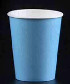 20 шт./лот горошек одноразовые чашки с 250 мл из бумаги - Цвет: Sky blue