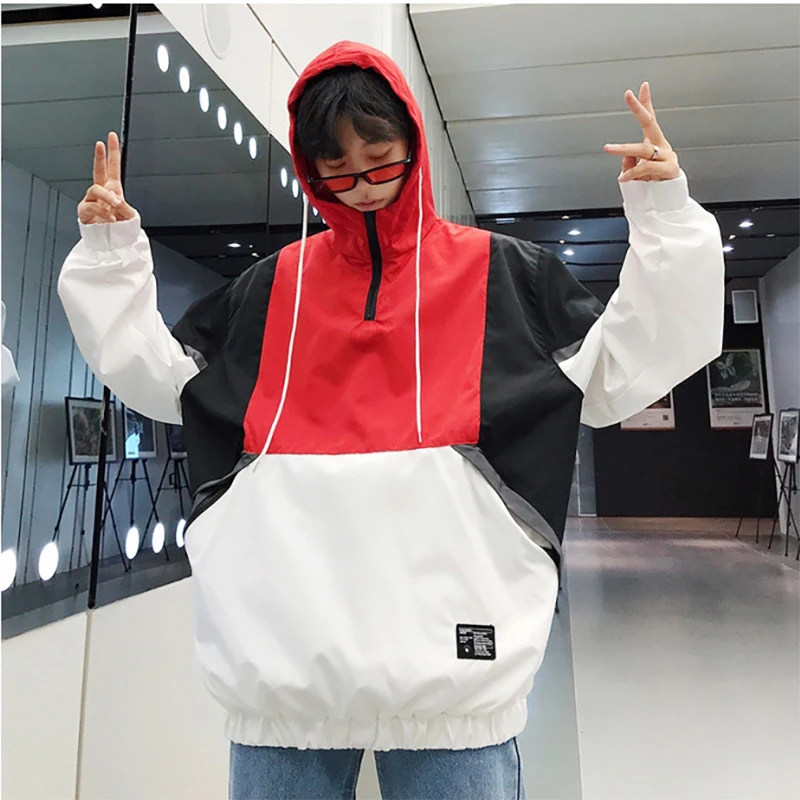 Для мужчин s harajuku комбинированные толстовки с капюшоном 5xl Кофты Уличная мужской