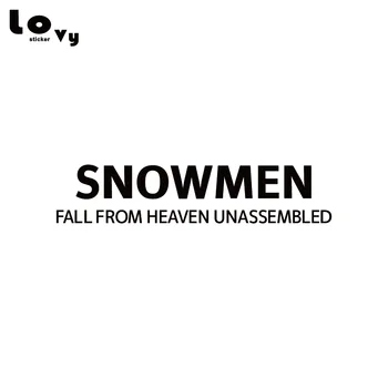 

Snowmen Fall From Heaven Unassembled Vinyl Wall Sticker Xmas Wall Decal for Living Room Bedroom Home Decor WA0522