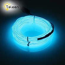 1х велосипедная Светодиодная лента EL Wire 2 м 3 м 5 м красочный на батарейках 3В гибкий неоновый светодиодный светильник портативный светильник для велосипеда декоративный светильник ing