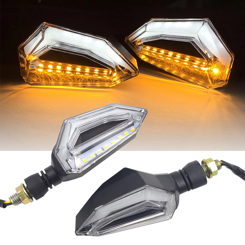 

LED Motorcycle Turn Signal Lights 12V Indicator Moto Clignotant Blinker FOR Suzuki bandit 650 Honda africa twin ducati scrambler