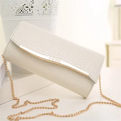 

women chains alligator hangs new fashion famous designer shoulder messenger clutch ladies mobile purse evening crossbody bags