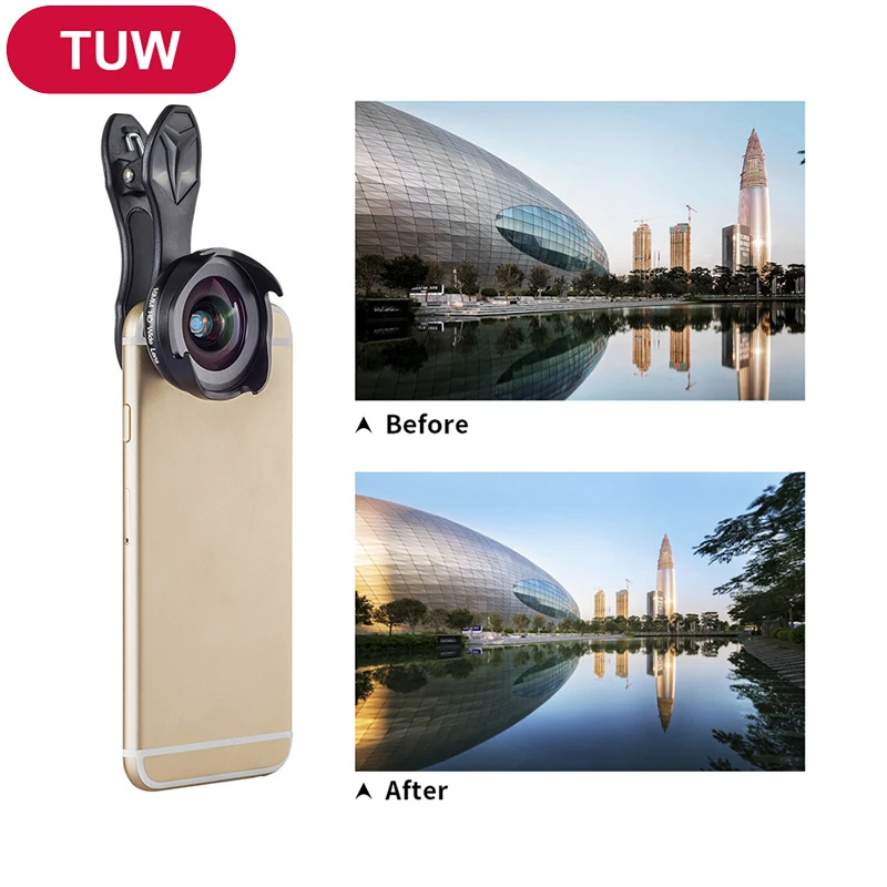 

APEXELProfessional 4K Wide lens circular polarizing Filter 16mm HD super wide angle lens for iPhone 6s plus 7 HTC more phone