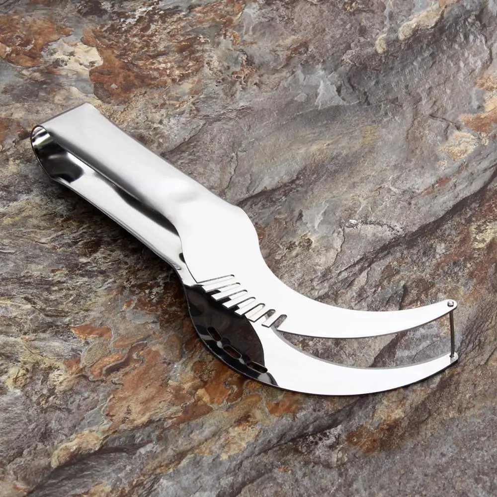 Лето горячие Sharp Нержавеющая сталь сплиттер нож для резки арбуза полезные и умный кухонное приспособление B018-5