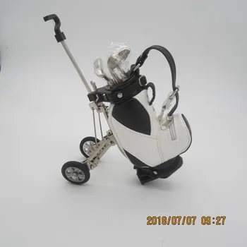 

Desktop Gift Golf Caddy Cart Pens Holder with 3 pc pens