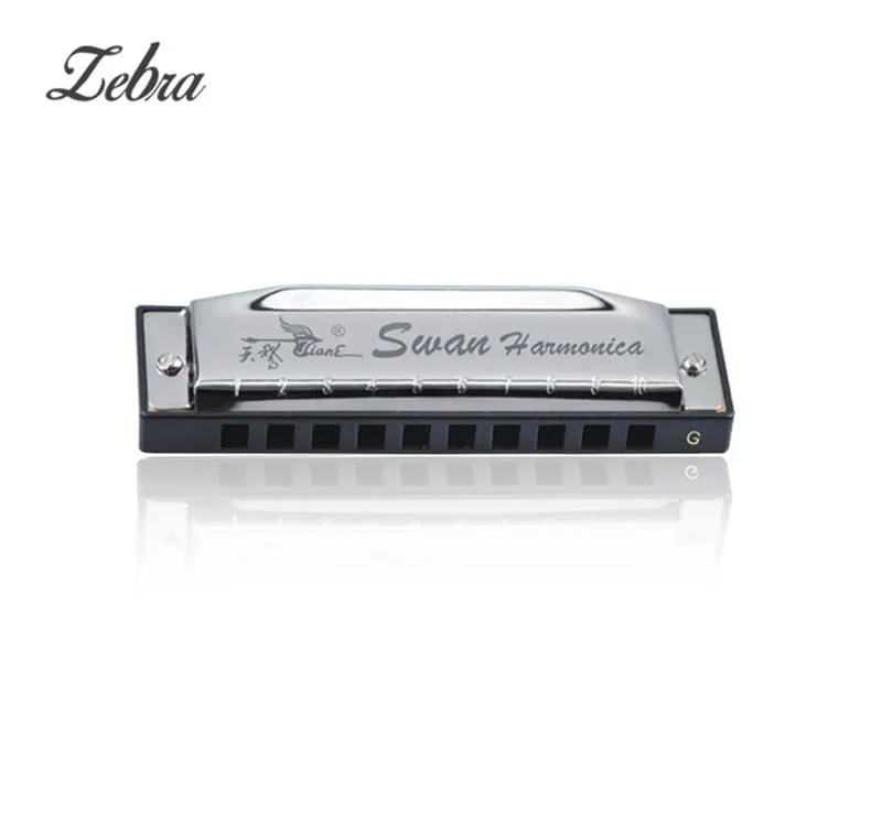 10 отверстий 20 весов Blues C Key Harmonica серебряный цвет гармоника музыкальный инструмент Аксессуары для гармоник