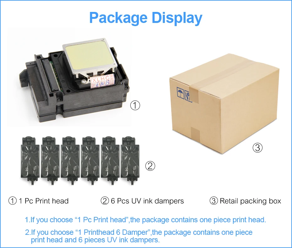 F192040 Dx8 Dx10 Tx800 uv Cabeça de Impressão da Cabeça de Impressão para Epson Tx800 Tx710w Tx720 Tx820 Px720dw Px730dw Tx700w Tx800fw Px700wd Px800fw 8 epson print head