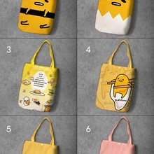 IVYYE Gudetama, модная, аниме, складная, Холщовая Сумка для покупок, повседневные сумки на плечо, настраиваемая Сумка-тоут, женская, для девочек, Новинка