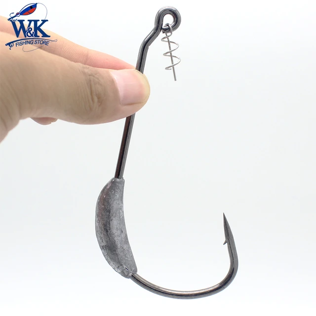 Spinpoler Swimbait Hooks Weighted Worm Hook 5/0 7/0 10/0 Weedless