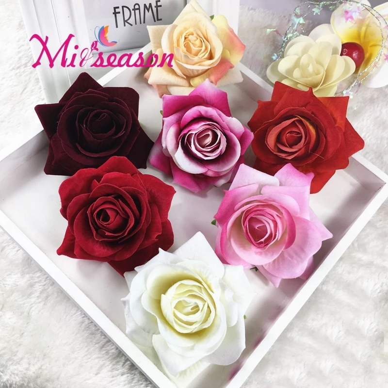 Miisoon 25 шт. искусственные цветы для свадебного украшения автомобиля Mariage Flores фон Сделай Сам Настенный декор дорога свинец Цветочные