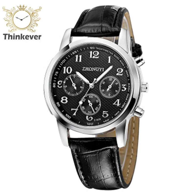 

Direct Selling Cw1067 Zhongyi Sports Waterproof Watch Men Fashion Leather Quartz Wristwatch Casual Watches Relogio Masculino