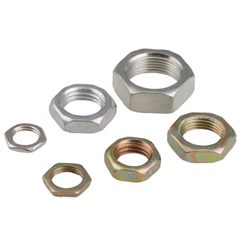 

10Pcs Fine Thread Hexagon Nuts Bright Zinc/Color Zinc Plated Carbon Steel Hex Nut To Fit M7 M8 M9 M10 M12 M14 Bolts & Screws