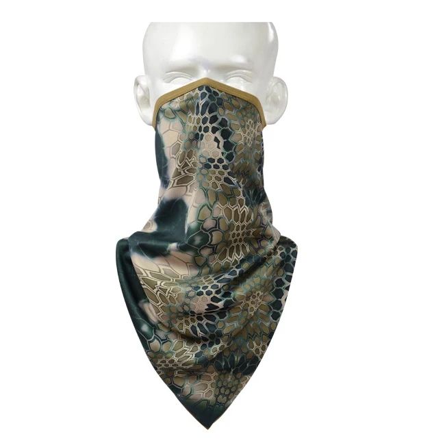 Battle Snake Tri-угловой шарф/Mountain bandanna/Battle Snake camo Bandanna/походные спортивные шарфы для верховой езды/Outddoor camo шарфы - Цвет: Mardrake