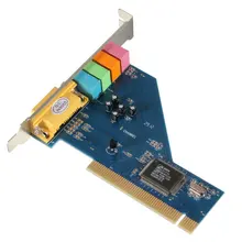 YOC Горячая 4 канала 8738 чип 3D аудио стерео PCI Звуковая карта Win7 64 бит