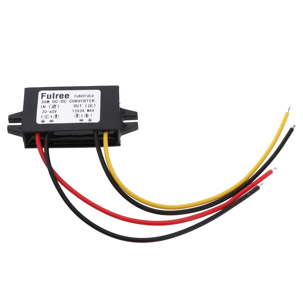 DC to DC Converter Buck Module 20-60V to 12V 3A 36W Step Down Voltage Regulator