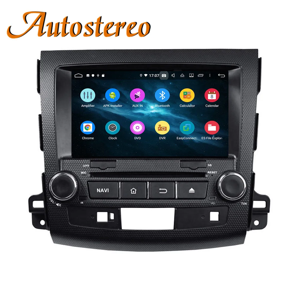 Clearance Android 9 Car DVD player auto GPS Navigation for Mitsubishi Outlander/For Peugeot 4007 radio tape recorder headunit DSP MAX 64G 3