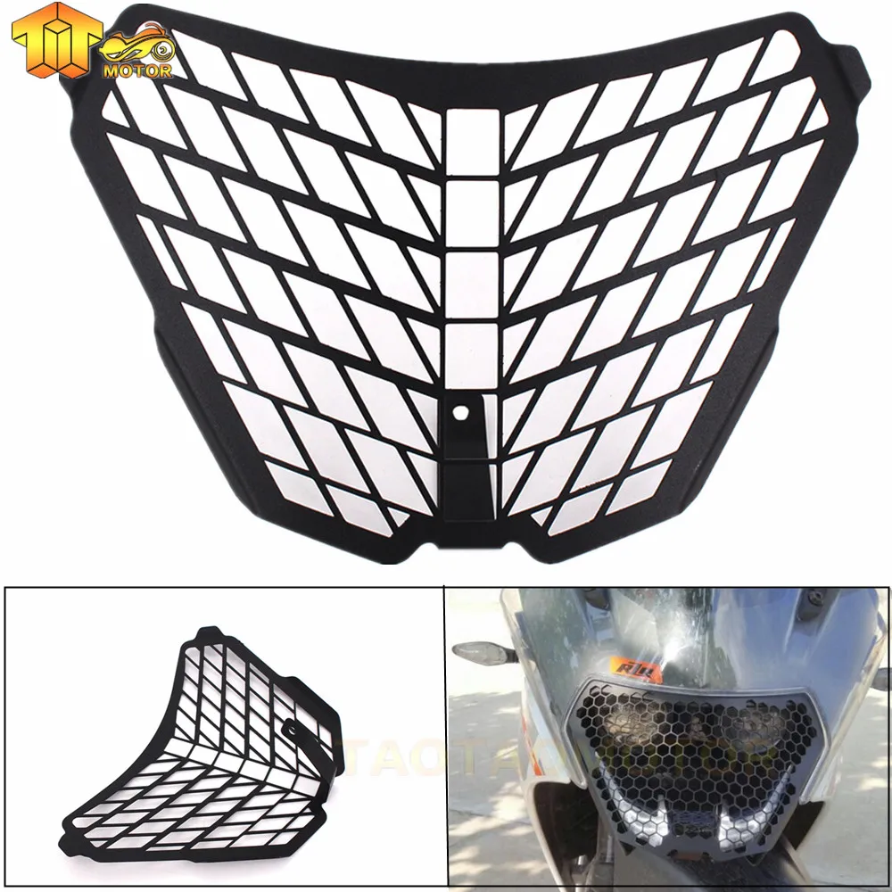 Stainless Steel Headlight Guard Grill Protector For KTM RC390 RC250 RC200 RC125