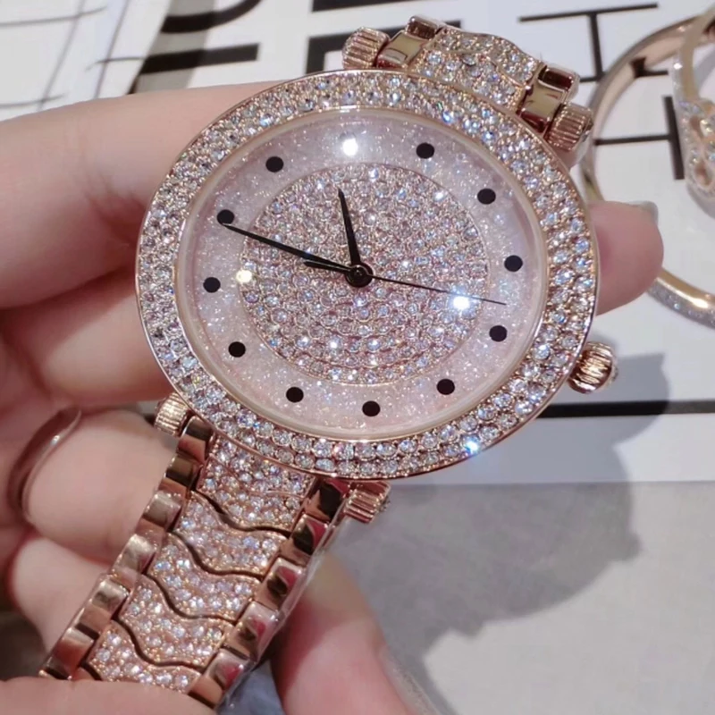 Часы женские кварцевые из нержавеющей стали с бриллиантом|clock brand|clock fashionclock girl |