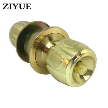 

Free Shipping Gold color Zinc Alloy Ball Lock Chamber Wood Door Lock Copper Lock Core Ball Lock