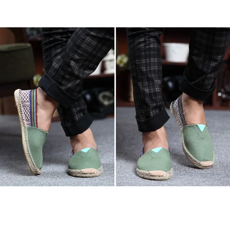 HANSCHIC 2017 New Arrival Green Retro Comfortable Simple Design Ladies Womens Casual Espadrilles Shoes for Female Unisex 101410 (17)