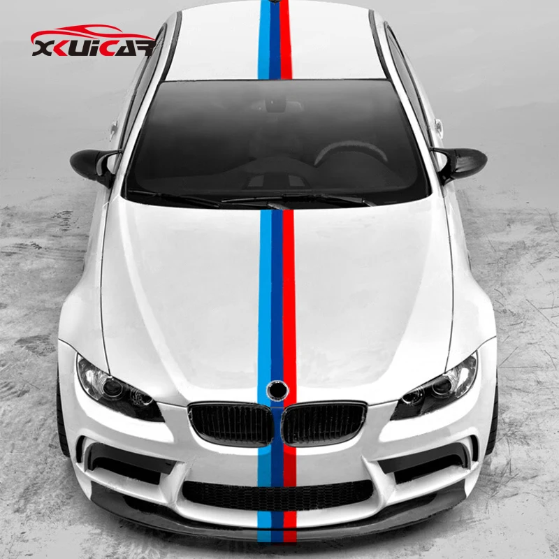 Автомобильные наклейки с цветными полосками 4 метра для BMW 3 Series 320 328 316 5 525 530 M3 M5|car