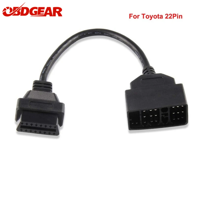 Топ OBD2 кабель адаптер для Toyota 22Pin к 16Pin OBD диагностический разъем 22PIN 16 Pin ODBII