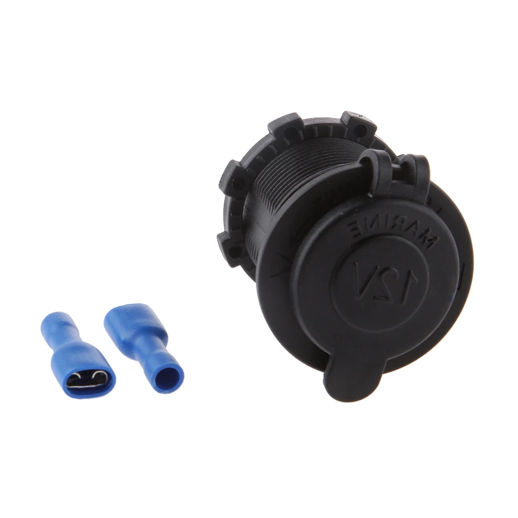DC 12V-24V Waterproof Lighter Power Socket Power Adapter For Car Motorbike ATV Marine Boat Trailer 