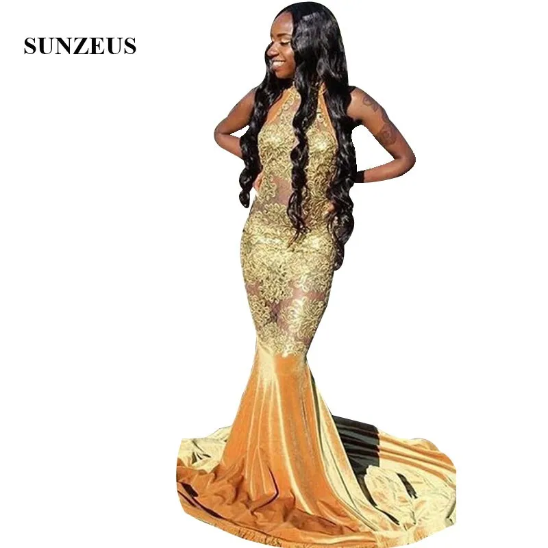 Applicaties Illusion Prom Jurk Sexy Mermaid Lange Partij Jassen Velours Rok Vrouwen Hoge Hals Gouden Jurk Voor Prom Applicaties Illusion Prom Jurk Sexy Mermaid Lange Partij Jassen Velours Rok Vrouwen Hoge Hals Gouden Jurk Voor Prom
