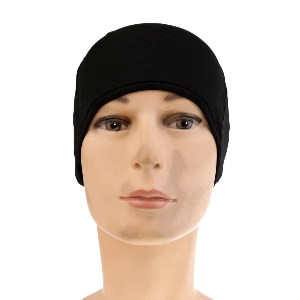 Black Skull Cap Bike Motorcycle Cycling Running Breathable Helmet Liner Thermal Quick-drying Cap Ski Hat
