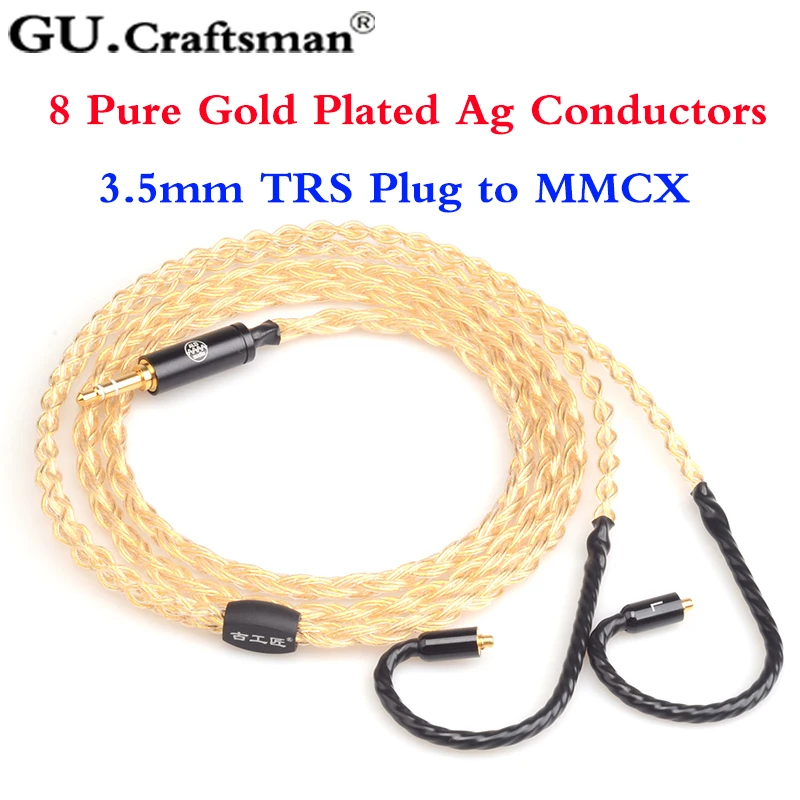 GUcraftsman Gold 8 MMCX 0.78mm 2Pin w80 xelento AK