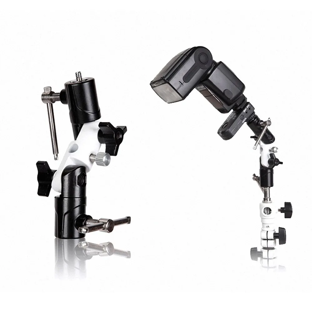 

Kaliou Multi-function Flash Metal U Holder Bracket with Adjustable Hot Shoe Mount for Studio Photography Lambency umbrella