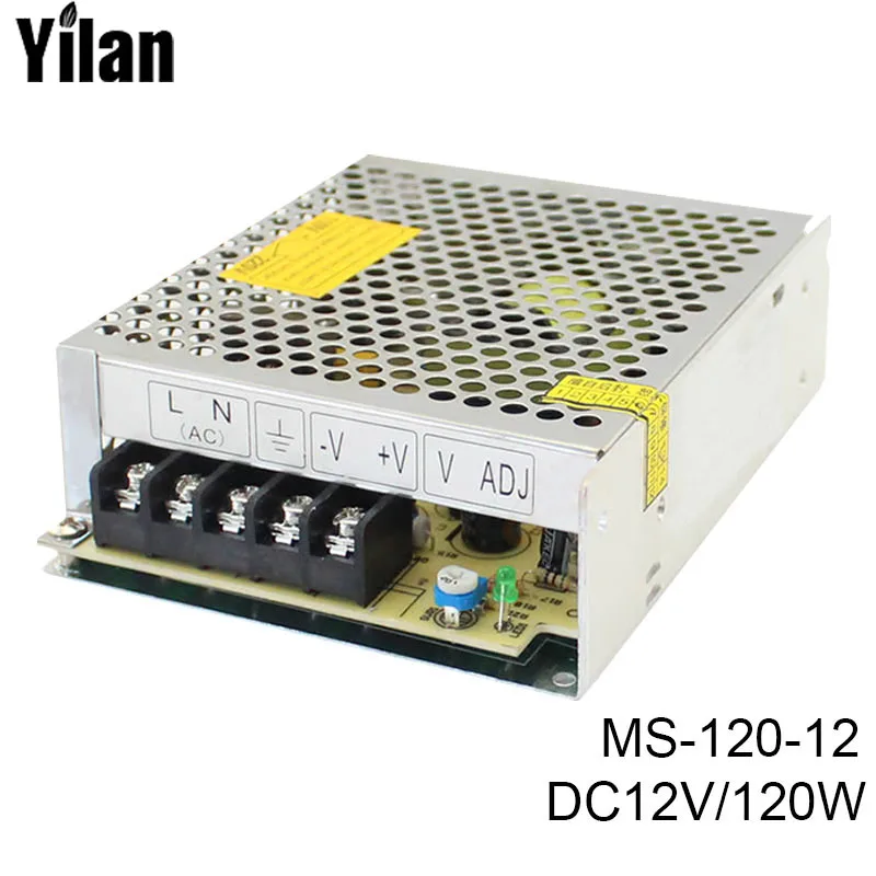 

MS-120-12 free shipping fonte 120w 220v AC to DC12V mini compact switching power supply source LED driver