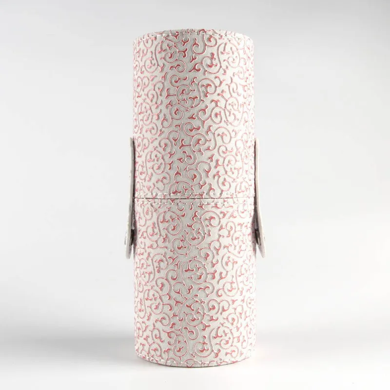 Tesoura de Maquiagem caso recipiente copo de couro Marca : Miss Rose