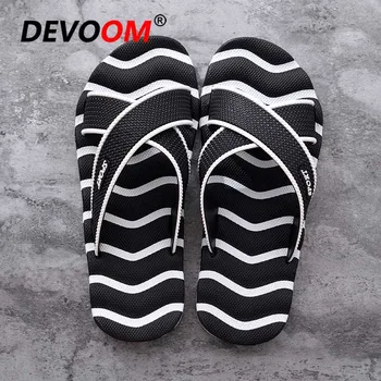 

Summer Unisex Beach Sandals Men Leather Slippers Designer Woman Flip Flops Breathable Waterproof Non-slip Slides High Quality 45