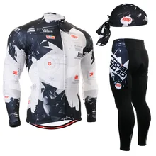 2016 black long sleeve shirt quick dry Cycling Jerseys set Long Clothes suits Bicycle Clothing Moutain Shaped Pattern Ropa