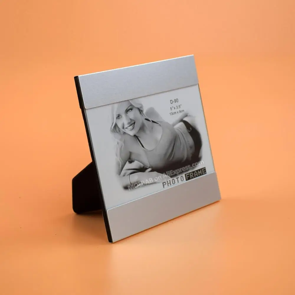 MOLBAB 5X3.5 Inch Tabletop Metal Photo Frame Modern Style Aluminum