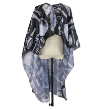 HHFF Pro Salon Barbers Hairstylist парикмахерские окраски мантия для стрижки волос Ткань накидка(ножницы/бутылки и кисти шаблон