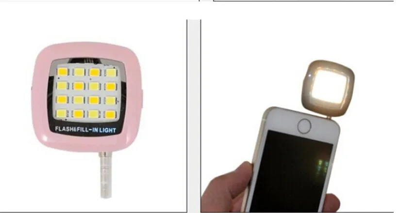 Портативный телефон светодиодный светильник Точечный светильник селфи мини 16 светодиодный флэш-светильник Карманный заполняющий для IOS Android iphone 7 6 6s 5 samsung htc