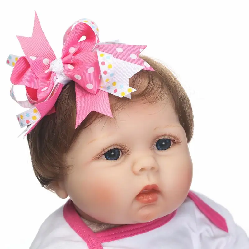 55 см мягкие силиконовые возрождается ребенка принцесса кукла игрушка для новорожденных девочек Детские коллекционные принцессы малыша кукла для девочки подарок