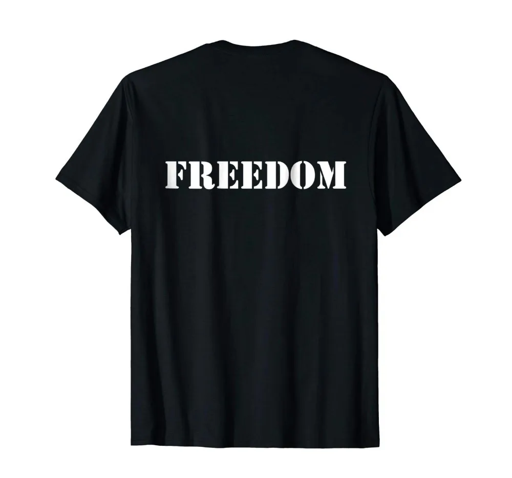 Freedom Patriotic T-Shirtfamous Brand Design Summer New Print Man Cotton Fashion Summer Hot Sale 100% Pure Cotton Tee Shirts