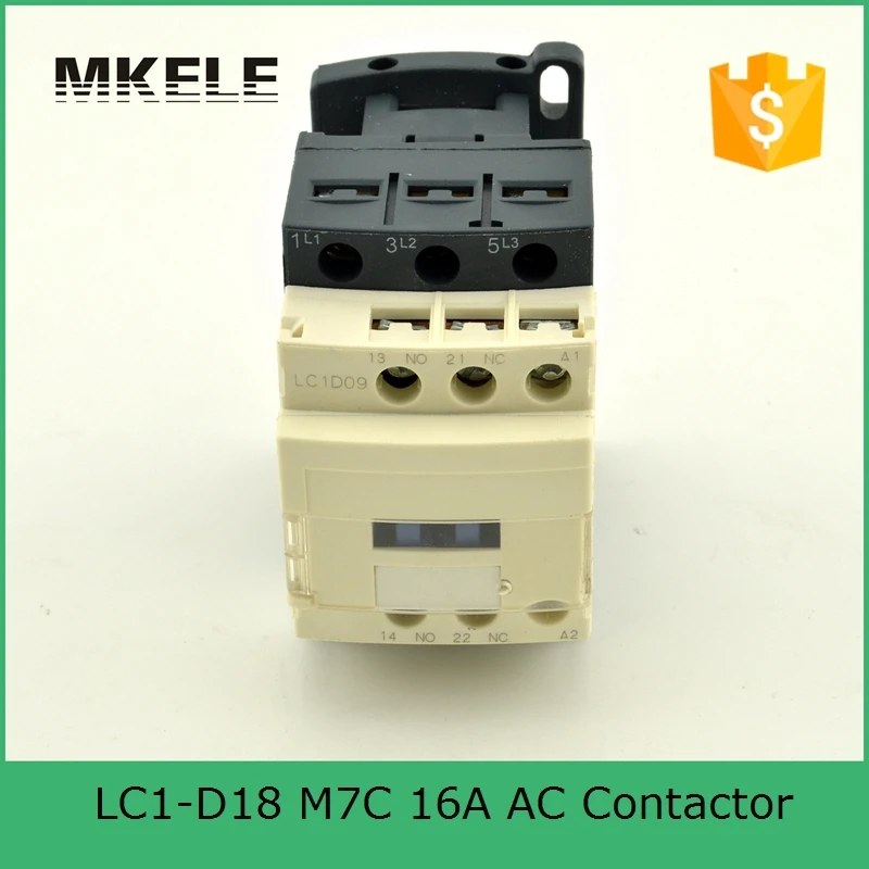 

18A AC Contactor 24V 36V 48V 110V 220V 380V LC1D18B7C LC1D18CC7C LC1D18F7C LC1D18M7C LC1D18Q7C