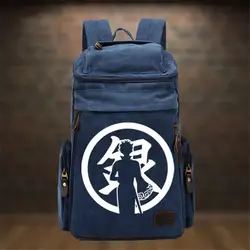 Gintama большой Ёмкость рюкзак Саката Gintoki путешествия рюкзак кемпинг Оксфорд ноутбук сумка рюкзак Mochila