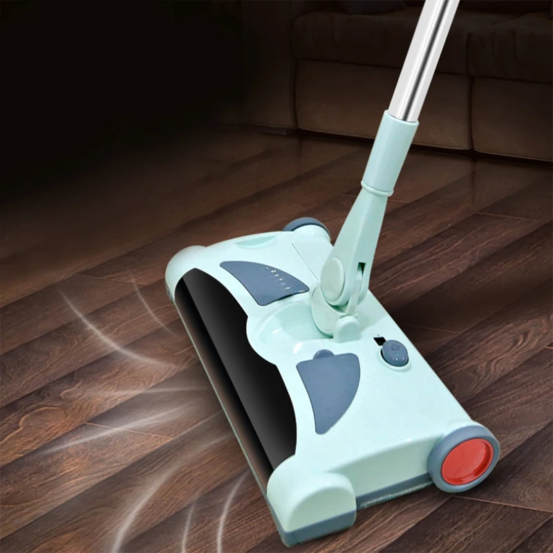 Eu Plug Low Noise Automatic Electric Sweeping Machine Wireless Hand Push Dustpan Vacuum Cleaner Machine Household