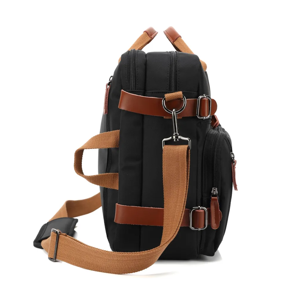 Bolso del negocio maletín mochila Convertible mochila 15 17 17,3 pulgadas portátil mensajero del hombro del ordenador portátil caso - 3