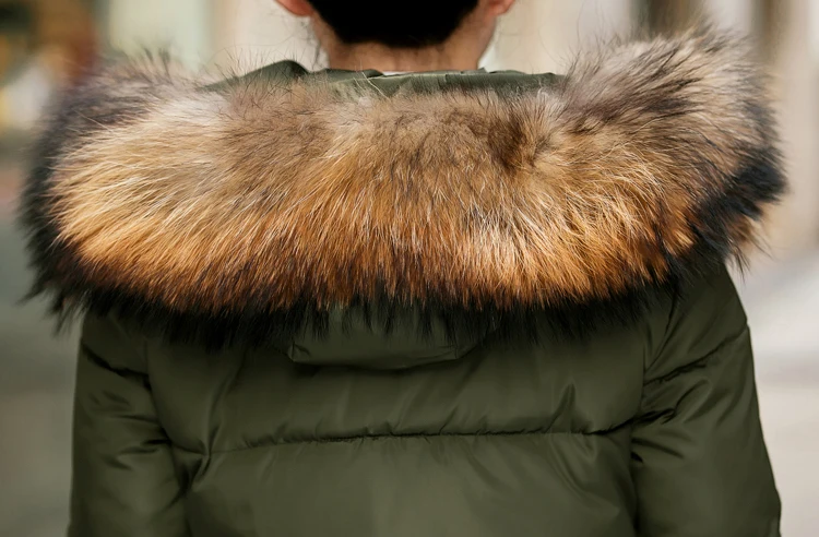 Зимняя куртка женская меховая парка с капюшоном длинное пальто зимнее пальто с хлопковой подкладкой женские теплые утолщенные куртки Feminina Inverno